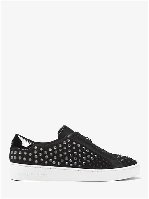 michael michael kors irving embellished mesh sneaker|Irving Embellished Leather Sneaker .